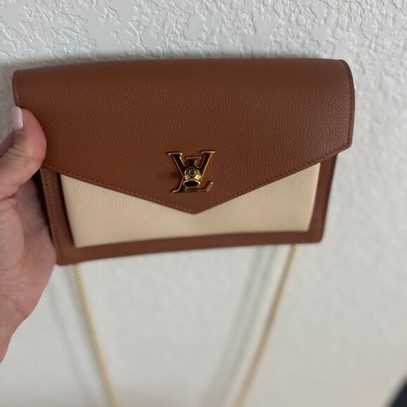 Louis Vuitton Mylockme Chain Pochette – Chataigne Leather - Picture 2 of 5